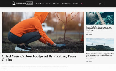 sustainablereview.com screenshot