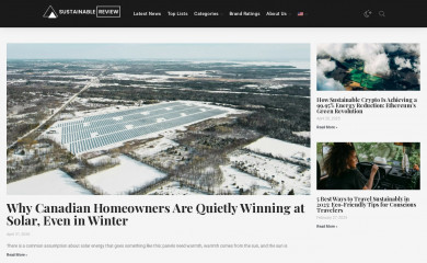 sustainablereview.com screenshot