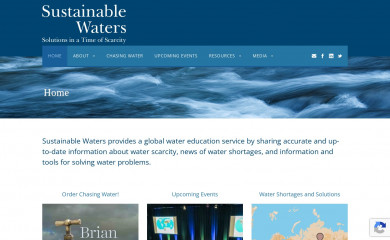 sustainablewaters.org screenshot