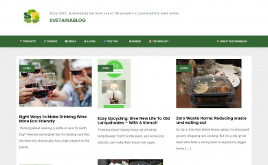 sustainablog.org screenshot