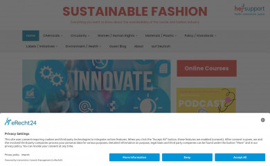 sustainfashion.info screenshot