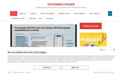 sustainfashion.info screenshot