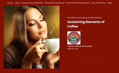 sustainingelementsofcoffee.com screenshot