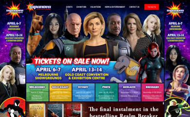 supanova.com.au screenshot