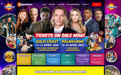 supanova.com.au screenshot