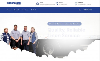 supercleanlinen.com.au screenshot