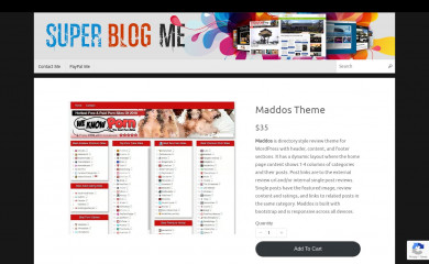 superblogme.com/store/products/maddos-directory-theme/ screenshot
