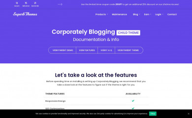 https://superbthemes.com/child-theme/corporately-blogging/ screenshot