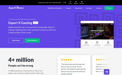 https://superbthemes.com/child-theme/esport-x-gaming/ screenshot