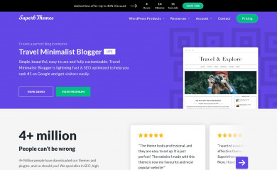 Travel Minimalist Blogger screenshot