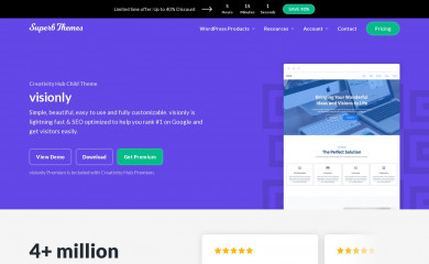 https://superbthemes.com/creativity-hub/visionly/ screenshot