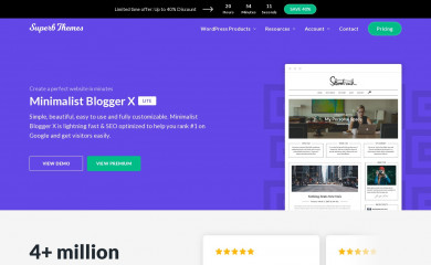 Minimalist Blogger X screenshot