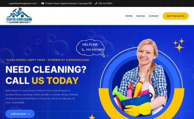 superkiwiclean.co.nz screenshot