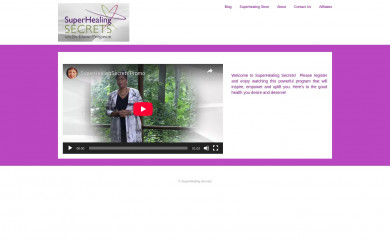 superhealingsecrets.com screenshot