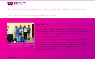 supportingsilksistersinc.org screenshot