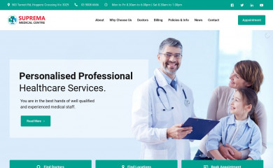 supremamedical.com.au screenshot