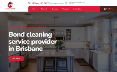 supremebondclean.com.au screenshot