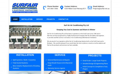 surfair.net.au screenshot