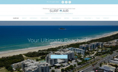 surfaireventscentre.com.au screenshot