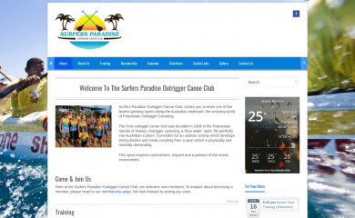 surfersparadiseoutriggers.com.au screenshot