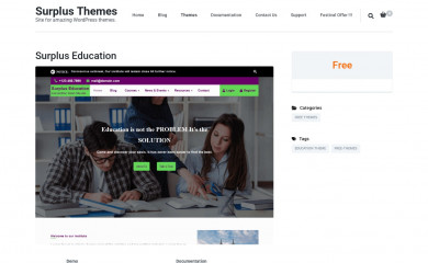 https://surplusthemes.com/downloads/surplus-education/ screenshot