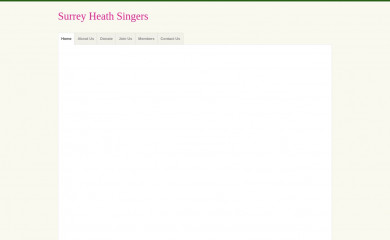 surreyheathsingers.org.uk screenshot