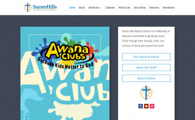 surreyhillsbaptistchurch.org screenshot