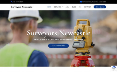 surveyorsnewcastle.com.au screenshot