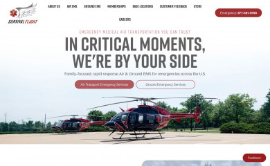 survivalflightinc.com screenshot