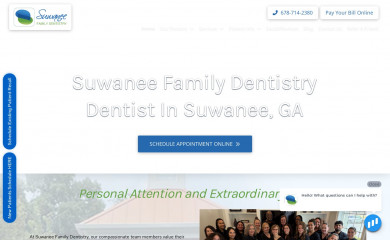 suwaneefamilydentistry.com screenshot