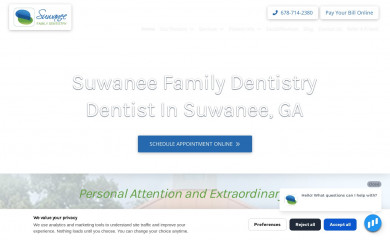 suwaneefamilydentistry.com screenshot
