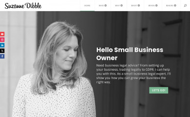 suzannedibble.com screenshot