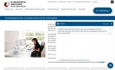 sv-meldeportal.de screenshot