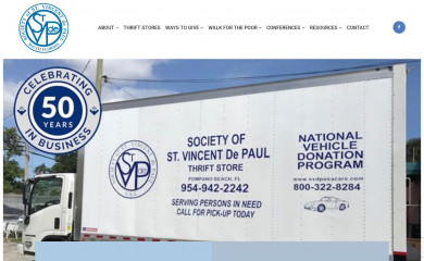 svdpsouthflorida.org screenshot