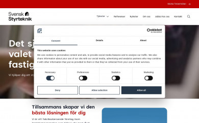svenskstyrteknik.se screenshot
