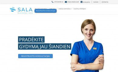 sveikatossala.lt screenshot