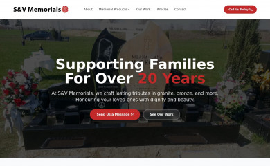 svmemorials.com screenshot