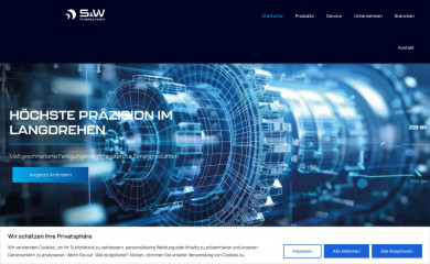 sw-feinmechanik.com screenshot