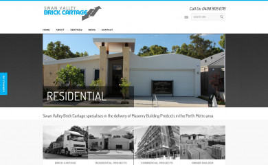 swanvalleybrickcartage.com.au screenshot