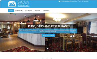 swandecorators.co.uk screenshot