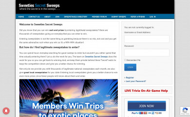 sweetiessecretsweeps.com screenshot