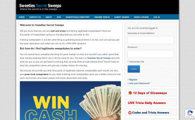 sweetiessecretsweeps.com screenshot