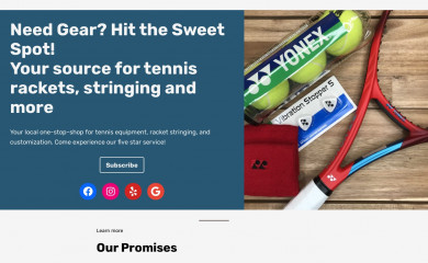 sweetspottennis.shop screenshot