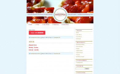 sweetpeabaking.com screenshot