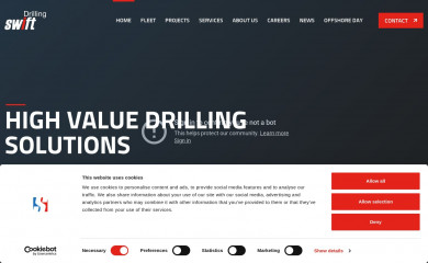 swiftdrilling.com screenshot