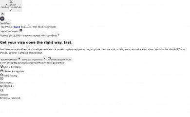 swiftpassimmigration.com screenshot