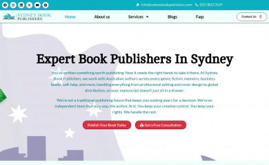 sydneybookpublishers.com screenshot