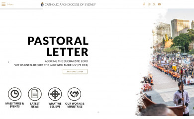 sydneycatholic.org screenshot