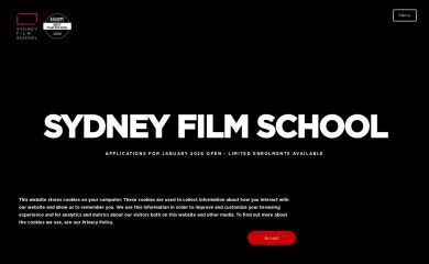 sydneyfilmschool.edu.au screenshot
