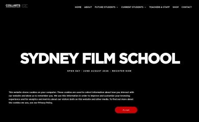 sydneyfilmschool.edu.au screenshot